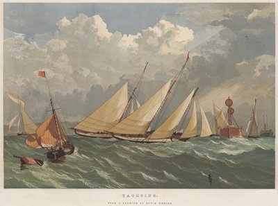 Yachting (chromolitho) af Edwin Weedon